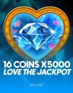 16 Coins x 5000 Love the Jackpot